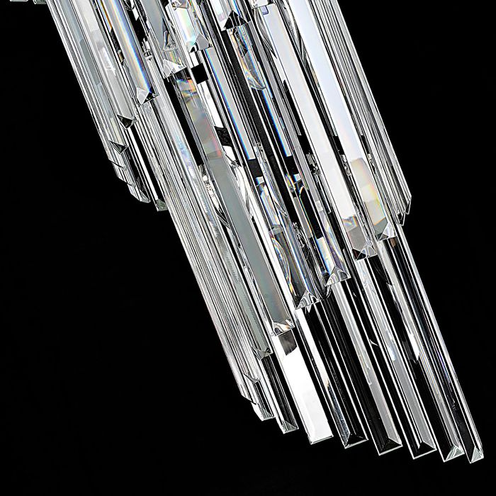 Vencha Lighting Chanel-L-BK Spiral Chandelier - 700x2000