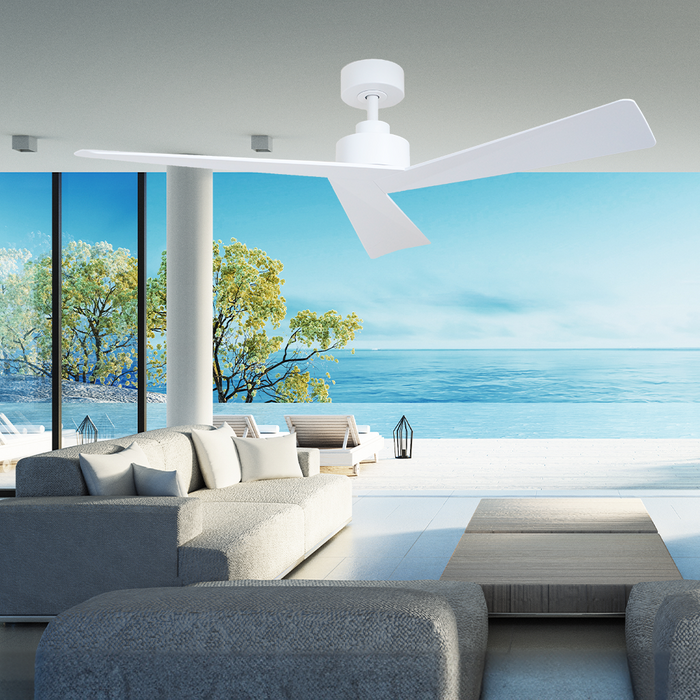 Vencha Lighting Bronte 52 DC Ceiling Fan - White