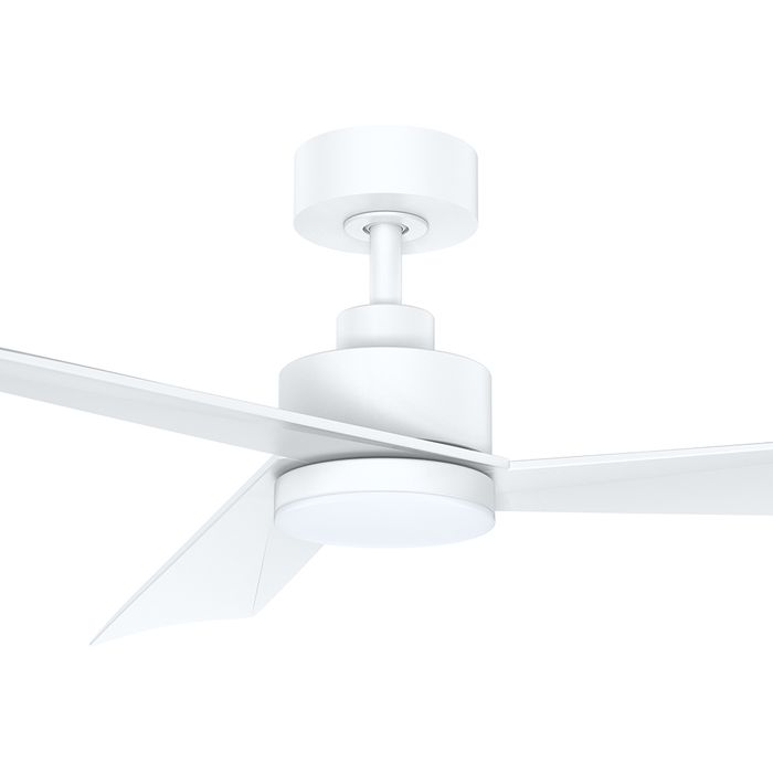 Vencha Lighting Bronte 52 DC Ceiling Fan - White with Light