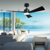 Vencha Lighting Bronte 52 DC Ceiling Fan - Black with Light