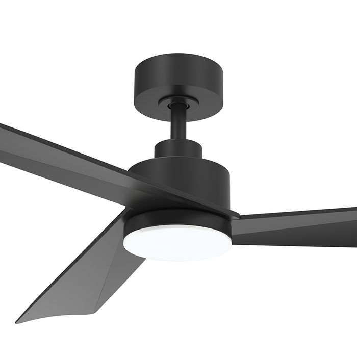 Vencha Lighting Bronte 52 DC Ceiling Fan - Black with Light