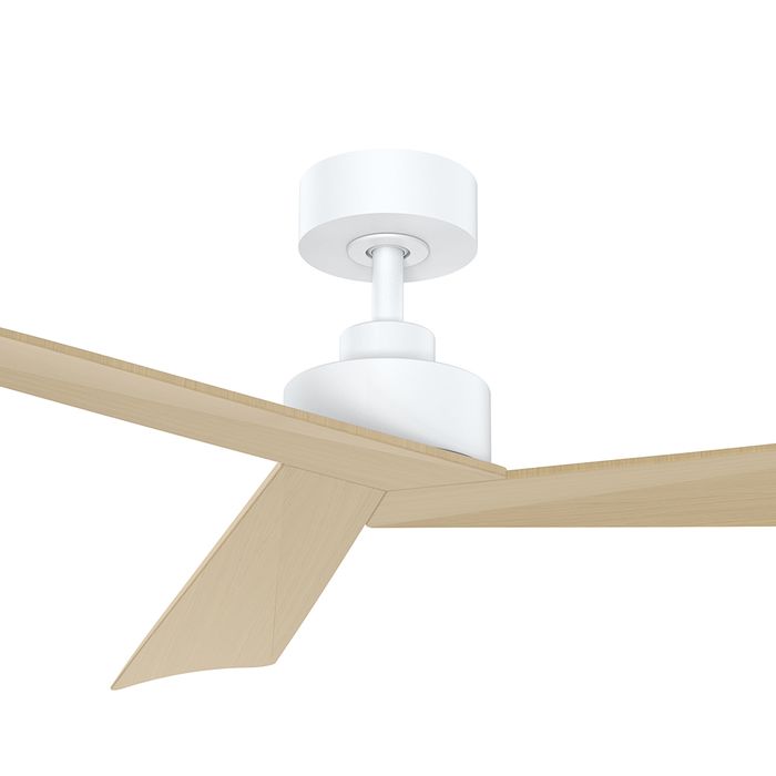 Vencha Lighting Bronte 52 DC Ceiling Fan - White-Oak