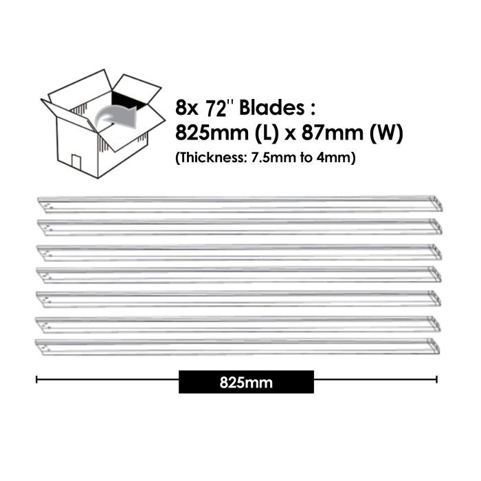 Vencha Lighting Titanic RWS 72" Blade Set - White