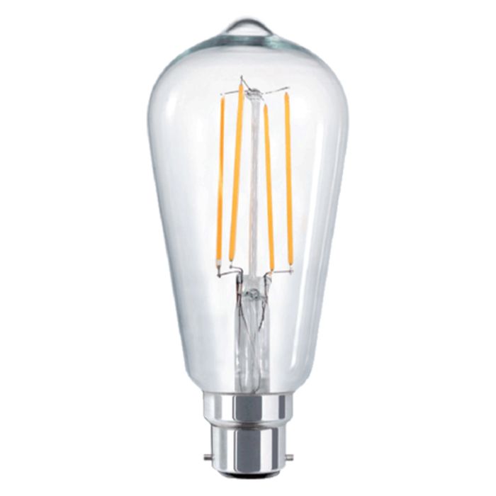 Vencha Lighting Pear ST64 8w LED Filament - Dim - B22 -4500K