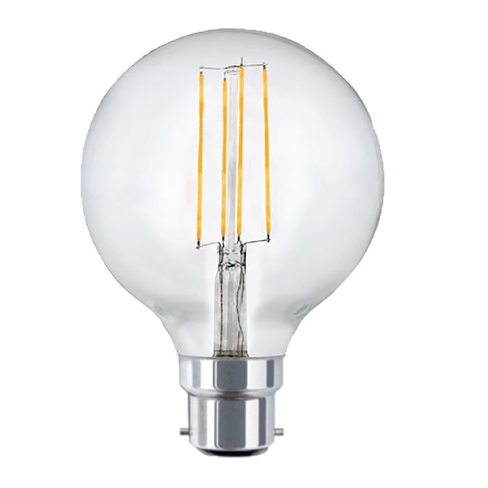 Vencha Lighting G95 8w LED Filament - Dim - B22 - 2700K