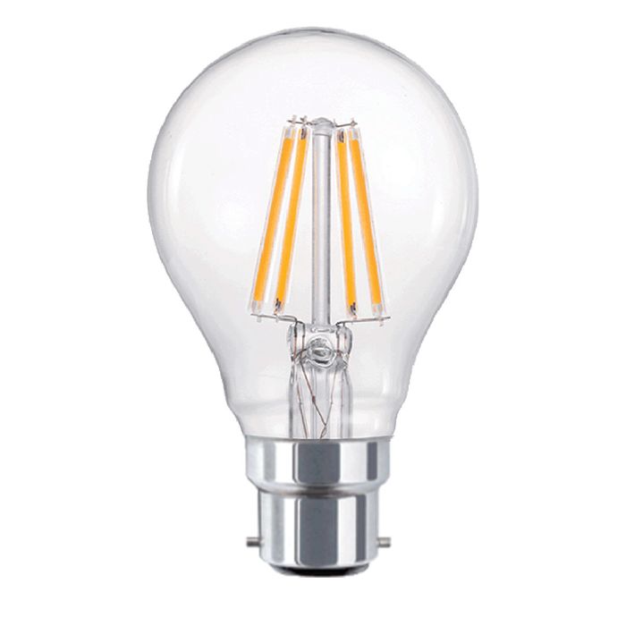 Vencha Lighting A60 6w LED Filament Lamp - B22 - 2700K