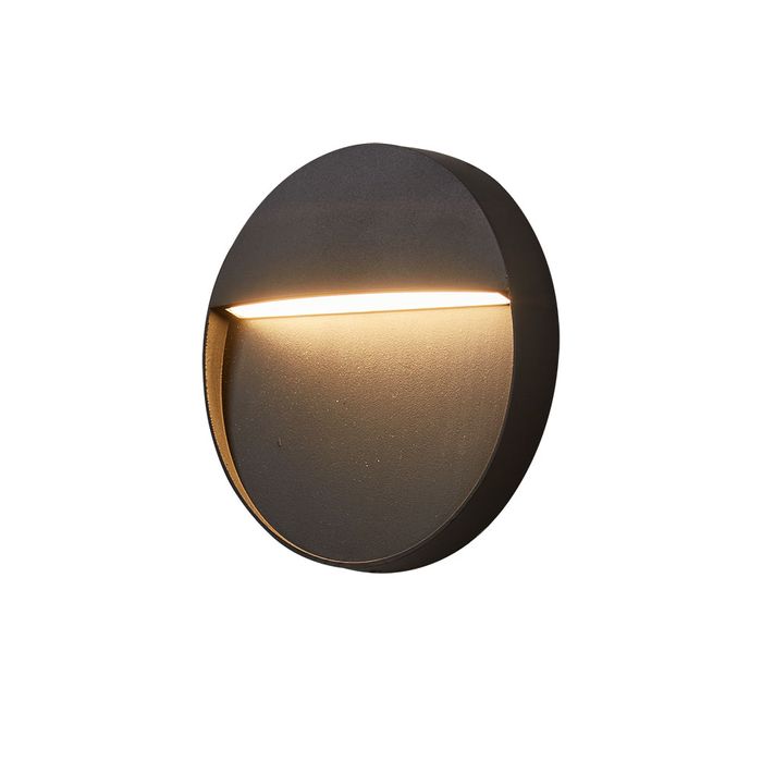 Vencha Lighting Tyler Round 4w LED Step Light - BK - TC