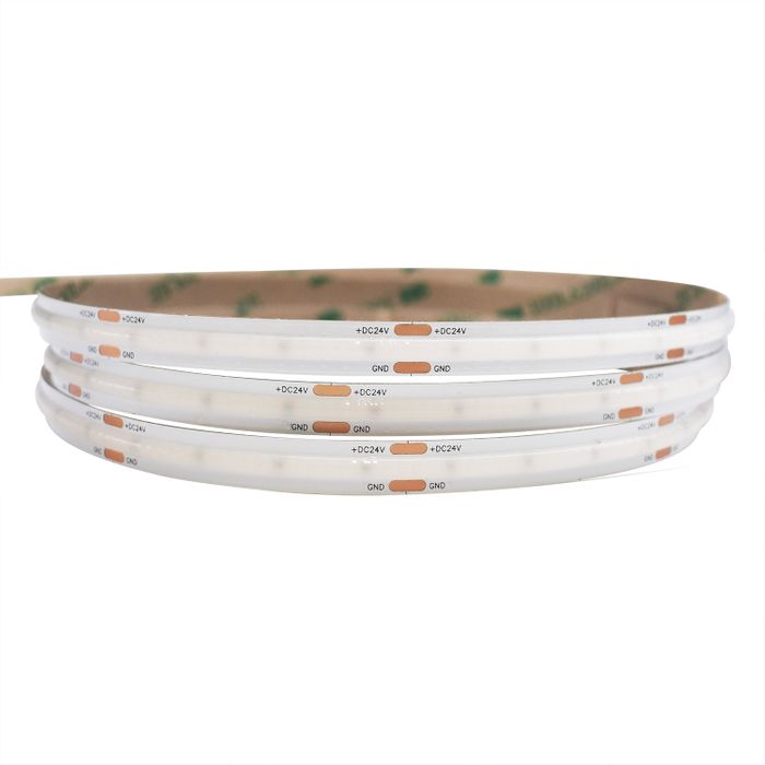 Vencha Lighting 8w White CSP LED Strip Light - 24v - IP20 - 1m - 3000K