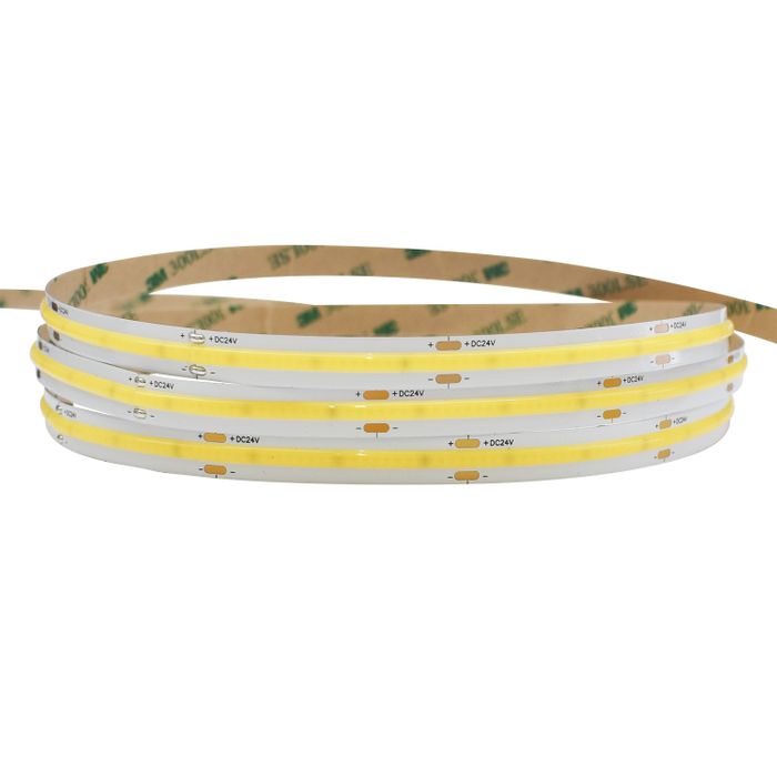 Vencha Lighting 10w COB Long Run LED Strip Light - 24v - IP20 - 1m - 6000K