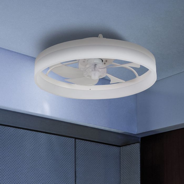 Vencha Lighting Tron Light Fan - White