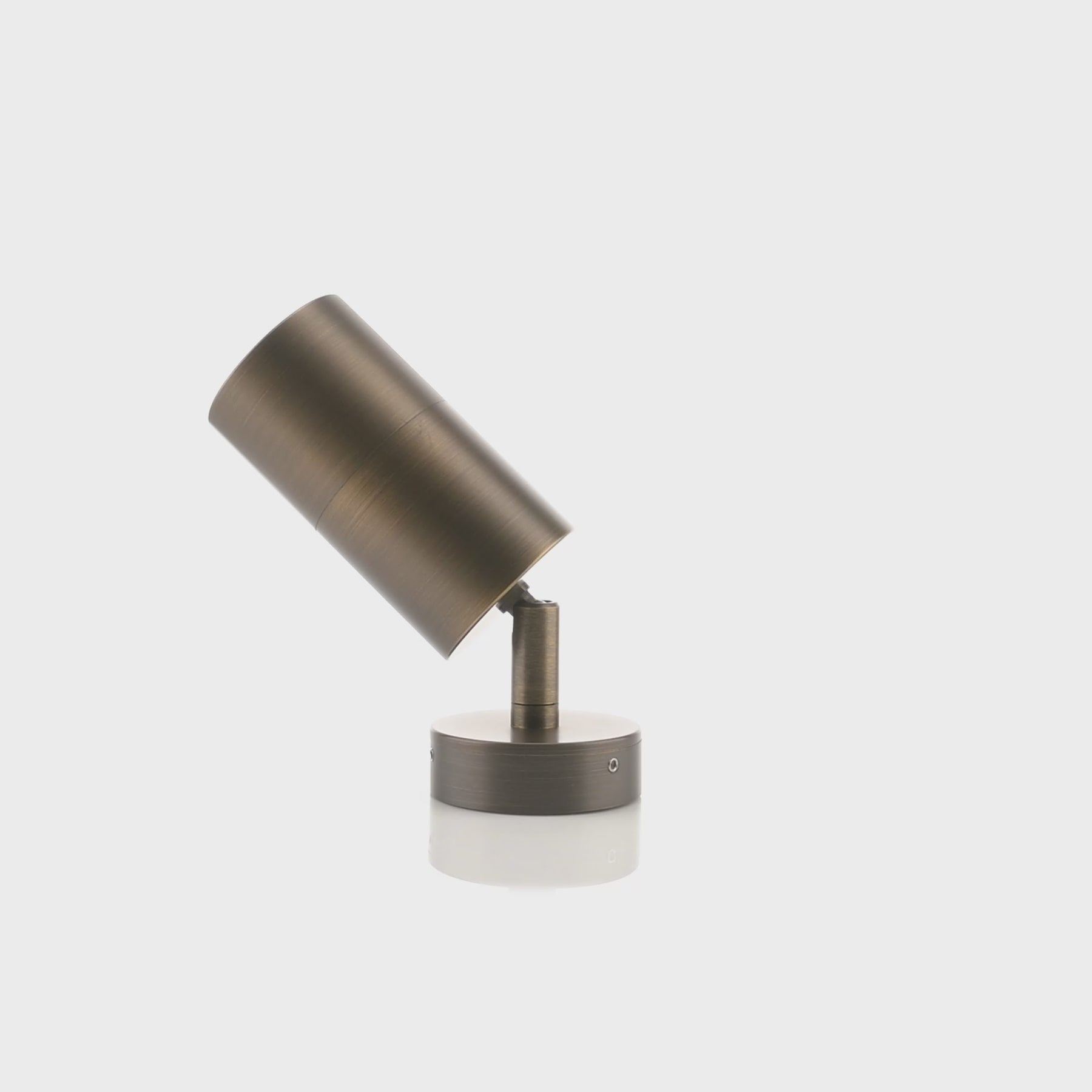 Havit Lighting Tivah Antique Brass TRI Colour Single Adjustable Wall Pillar Lights