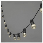 LED Festoon 20 Lights Black Clear
