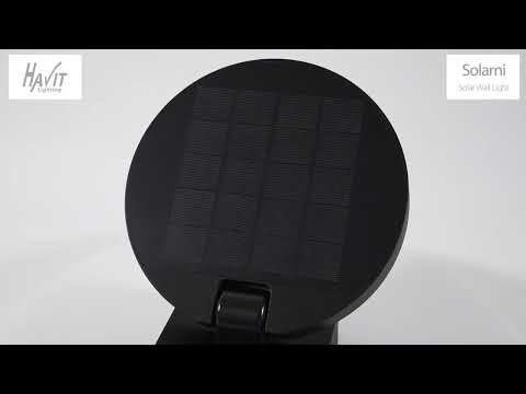 Havit Lighting Solarni Polycarbonate Black Solar Wall Light