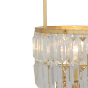 Tilly Crystal Pendant Light 3Lt in Gold Leaf