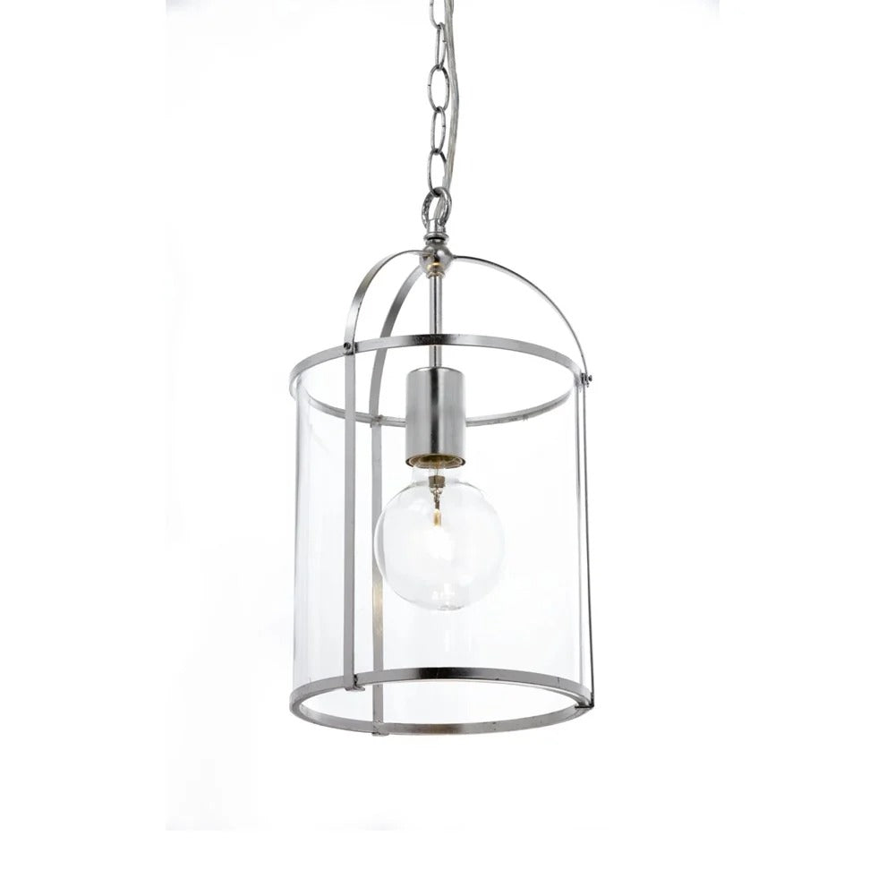 Isabella Lantern Pendant Light in Black, Gold or Silver