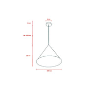 Coda Pendant Light Small, Large in Black or Weathered Bronze