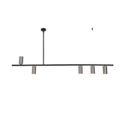 Delco Pendant Light 5 Light in Black, Black/Gold, Black/Satin Nickel