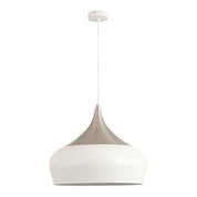 Weston Pendant Light in Black/Oak, Black/Satin Nickel, White/Oak, White/Satin Nickel