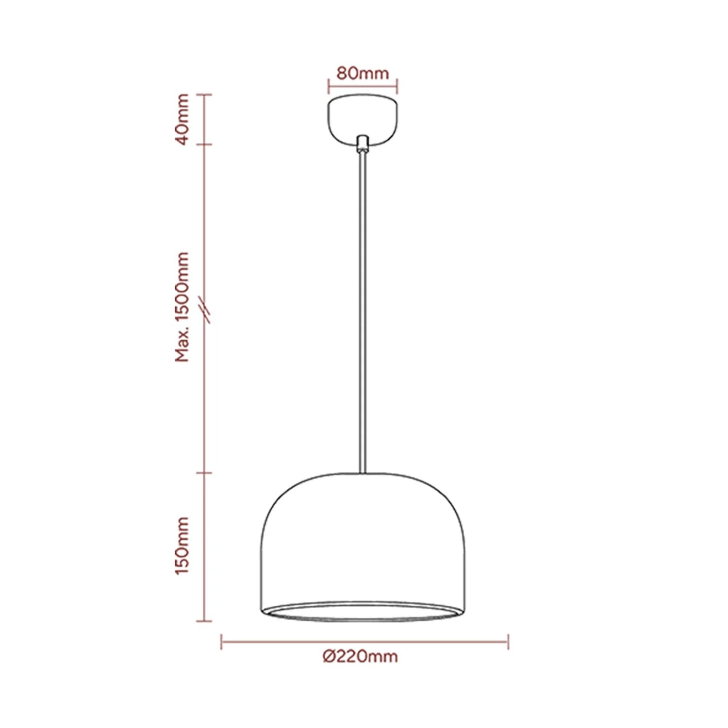 Oslo Pendant Light Small/Large in Black, Sage Green or White