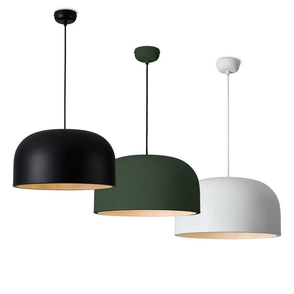 Oslo Pendant Light Small/Large in Black, Sage Green or White