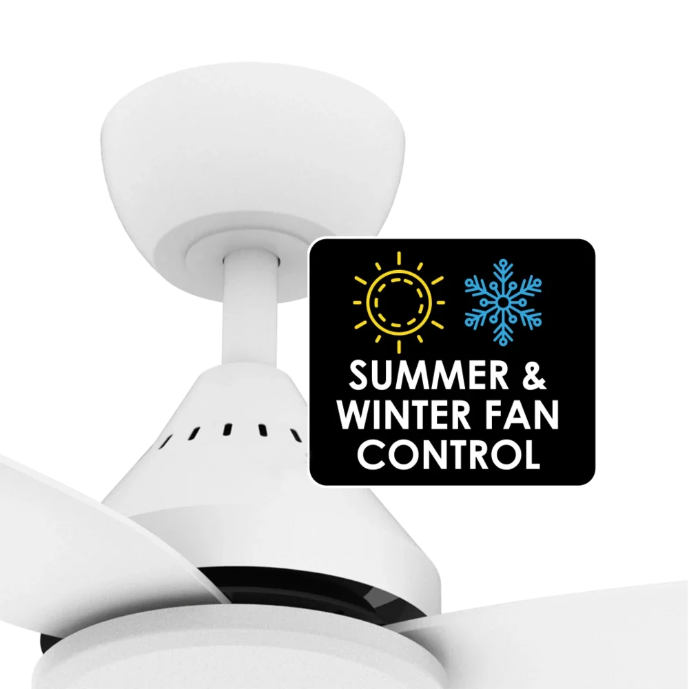 SAL Dalby 56" 60W AC Four Blade Ceiling Fan With Selectable CCT 20W LED