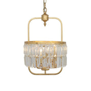 Tilly Crystal Pendant Light 3Lt in Gold Leaf