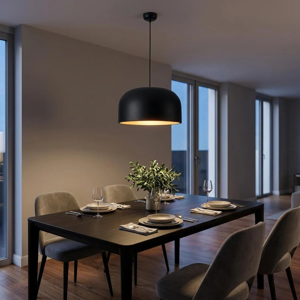 Oslo Pendant Light Small/Large in Black, Sage Green or White