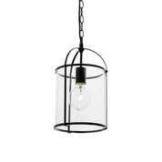 Isabella Lantern Pendant Light in Black, Gold or Silver