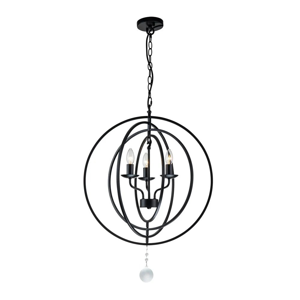 Maxwell Pendant Light Small, Medium, Large in Black or Nickel