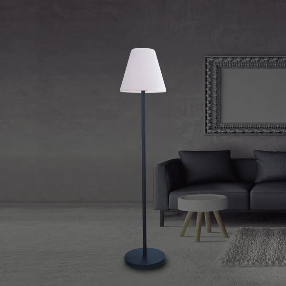LED Floor Lamp 5V Battery White Metal 3000K & RGB