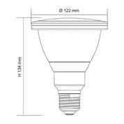 LED Globe 240V 12W ES Opal Polycarbonate 3CCT