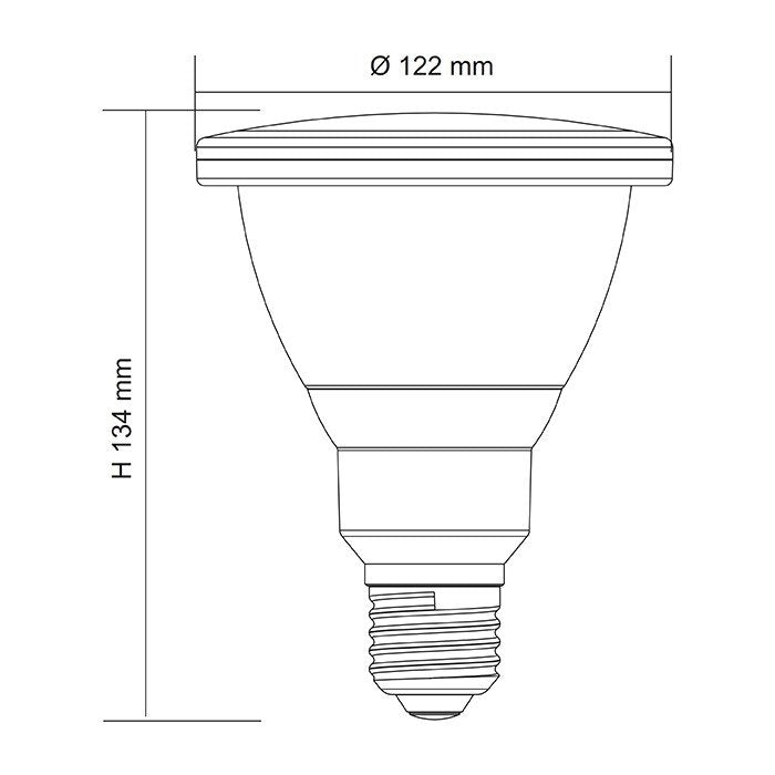LED Globe 240V 12W ES Opal Polycarbonate 3CCT