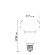 LED Globe 240V 8W ES Opal Polycarbonate 6000K