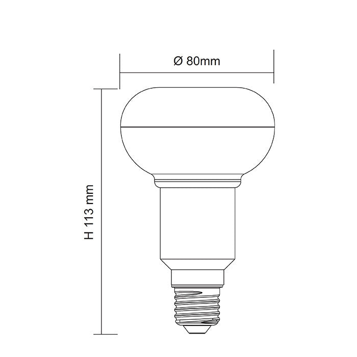 LED Globe 240V 9W ES W80mm Opal Polycarbonate 3000K