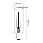 LT25 LED Filament Globe 240V 2W SES Clear Glass 3000K