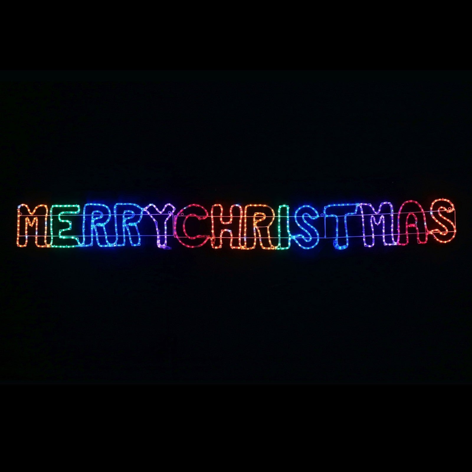 Merry Christmas rainbow 2in1 rope light