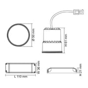 Unifit LED Mpdule 9W Aluminium 3000K