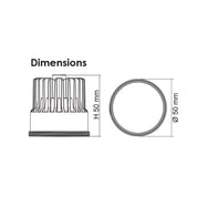 Unifit Recessed LED Downlight W102mm 8W White Aluminium 3000K
