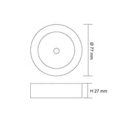 ANOVA S9105SR Surface Mounted LED Cabinet Light Satin Nickel 12V 4W 6000K