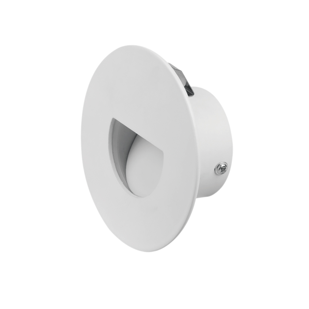 DARHAM ROUND S9317 Recessed LED Step Light Anodised Silver 12V 1.5W 3000K