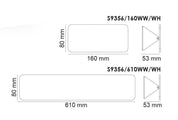 UD S9356 Adjustable Surface Mounted LED Wall Light White 12W 3000K