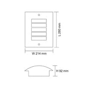 MOD Architectural Exterior Wall Light Black