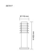 MURRAY I SE7017 1 Light Bollard Light Black