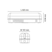 REC LED Bunker Light White 18W 4000K IP54