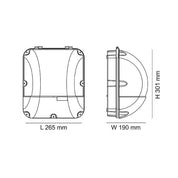 BRONX LED Bunker Light Black 55W 5000K IP65