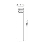 BOLLARD SE7104 1 Light Bollard Light Black IP54