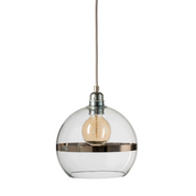 Rowan Pendant Light W220mm Glass Shiny Silver