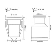 GLOW SL7362 12V Inground LED Light Stainless Steel 4W 3000K IP67
