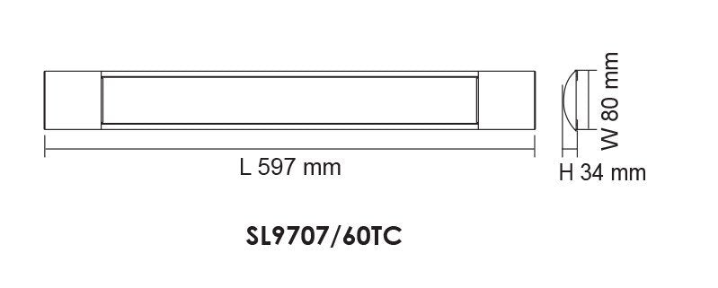 BLADE SL9707TC LED Batten 20W Tri Colour