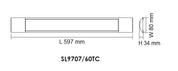 BLADE SL9707TC LED Batten 20W Tri Colour